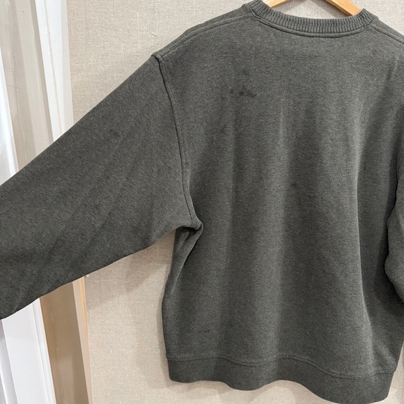 L.L. Bean Men’s V-Neck Pullover Sweatshirt Green Gray - Picture 6 of 6